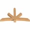 Ekena Millwork Alberta Smooth Timber Gable Bracket, Western Red Cedar, 72"W x 45"H x 5 1/2"D x 5 1/2"F, 15/12 Pitch GBW072X45X0606ALB00SWR - alternate 3